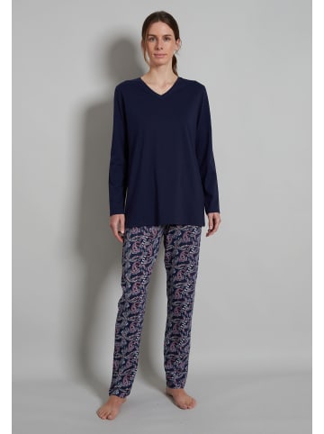 Götzburg Pyjama in blau-mittel-multicolor2