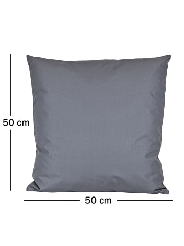 JACK Outdoor Dekokissen 50x50cm inkl. XXL Füllung in Blaugrau