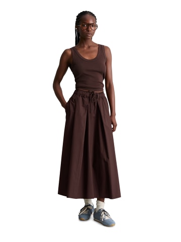Marc O'Polo DENIM Ausgestellter Rock in Burnt Aubergine
