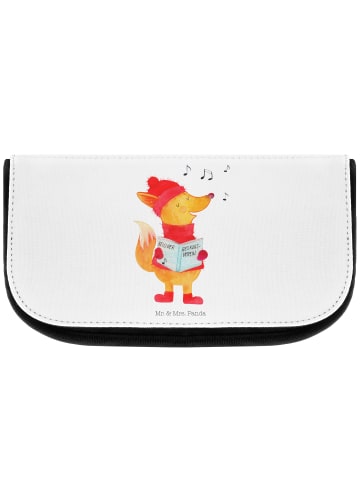 Mr. & Mrs. Panda Kosmetiktasche Fuchs Sänger ohne Spruch in Weiß