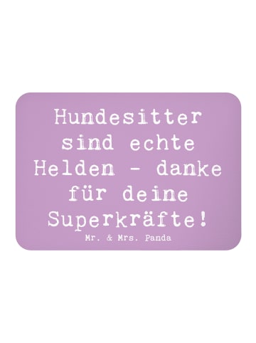 Mr. & Mrs. Panda magnet Spruch Hundesitter Helden mit Spruch in Lavendeltraum