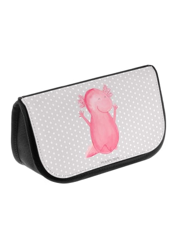 Mr. & Mrs. Panda Organizer Tasche Axolotl Hurra ohne Spruch in Grau Pastell