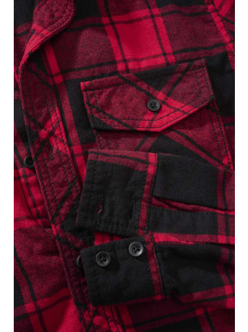 Brandit Hemd "Kids Check Shirt Long Sleeve" in Rot