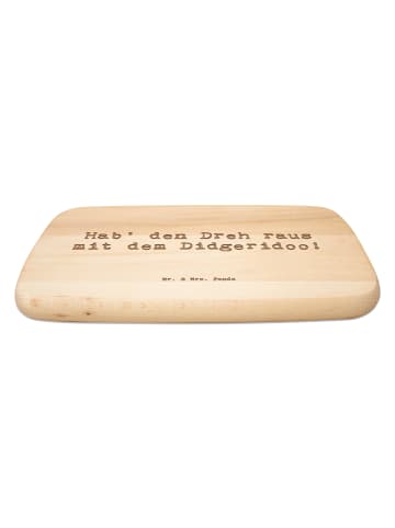 Mr. & Mrs. Panda Holzbrett Spruch Didgeridoo Dreh mit Spruch in Transparent