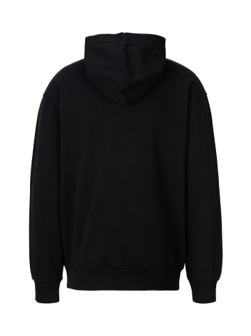 Replay Kapuzensweatshirt Organic Light Cotton Fleece in schwarz
