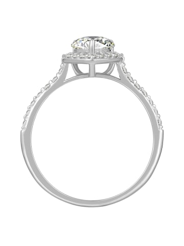 Trilani Ring aus Sterling Silber mit Zirkonia in silber