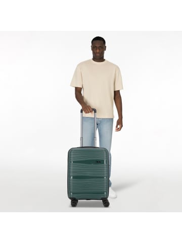 D&N Travel Line 4300 4 Rollen Kabinentrolley S 55 cm in dark green