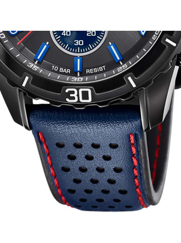 Festina Analog-Armbanduhr Festina Chronograph blau groß (ca. 45mm)