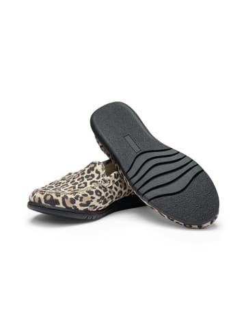 VITAFORM Veloursleder Slipper in leopard