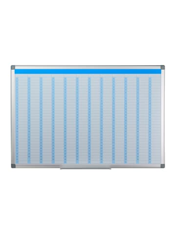 relaxdays Whiteboard Jahresplaner in Weiß - (B)90 x (H)60 cm