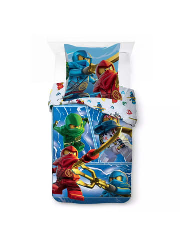 LEGO Lego Ninjago Warriors Kinder-Bettwäsche 100x135 cm + 40x60 cm