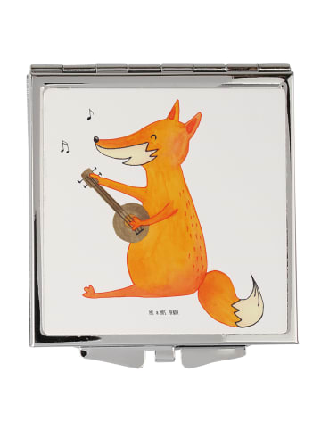 Mr. & Mrs. Panda Schminkspiegel Fuchs Gitarre ohne Spruch in Weiß