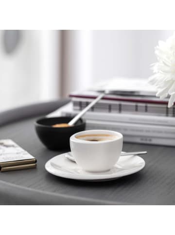 Villeroy & Boch 6er Set Mokka- / Espressotassen NewMoon 100 ml in weiß