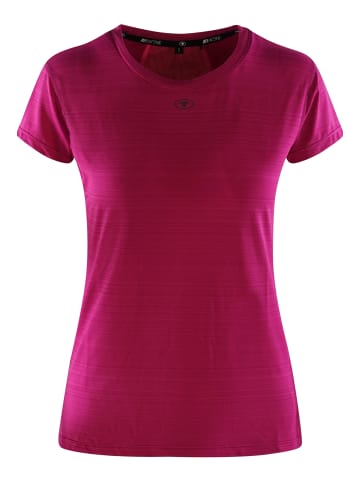 Tom Tailor T-Shirt Alin in Fuchsia Melange