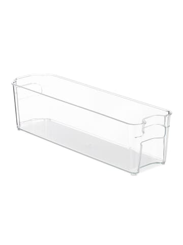 relaxdays Kühlschrankorganizer in Transparent - (B)11x (H)10 x (T)37,5 cm