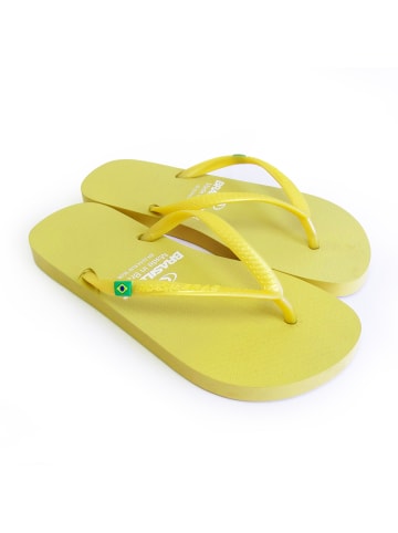 Brasileras Zehentrenner "Classic Pearl W" in Gelb