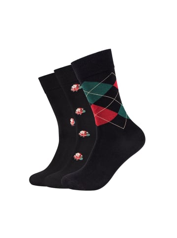 camano Sockenbox ca-soft christmas Geschenkbox 3er Pack black