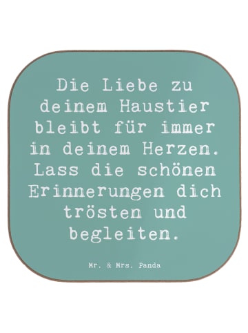 Mr. & Mrs. Panda Tischuntersetzer Spruch Trauerbewältigung Haust... in Meeresbrise