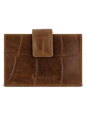 Bugatti Nevio Kreditkartenetui RFID Schutz Leder 11 cm cognac