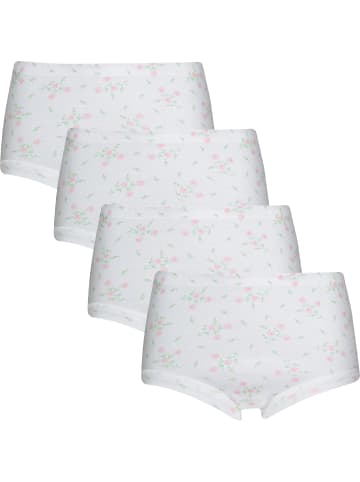 Con-ta Baumwolle, Feinripp Taillenslip 4er-Pack in weiß
