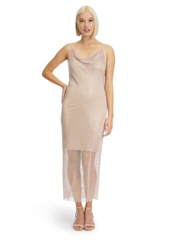 Vera Mont Abendkleid im Glitzer-Look in Rose/Cream