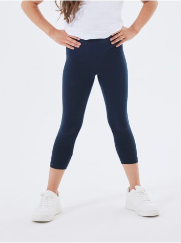 name it Leggings 2er-Set wadenlang elastisch bequem in Dunkelblau-2