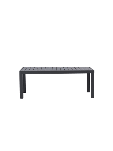 ebuy24 Gartentisch Copacabana Schwarz 70 x 120 cm