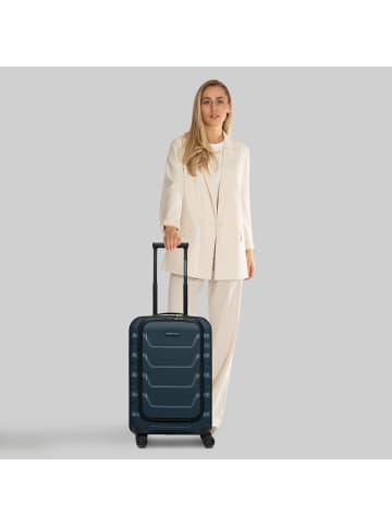 Smartbox Edition 01 4 Rollen Kabinentrolley 55 cm Laptopfach in navy