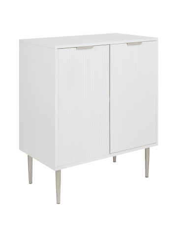 Beliani Sideboard SOHO in Weiß/Gold - (W) 70 x (H) 82 x (L) 40 cm
