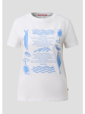 QS T-Shirt  in  01D0_weiß