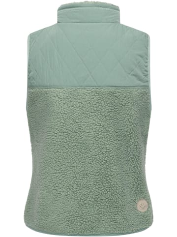 ragwear Plüschweste Junkin Bonded in Dusty Green