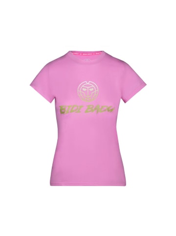 BIDI BADU Lamia Basic Logo Tee - rose in rot