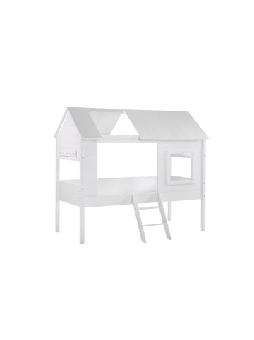 58 aufm Kessel BAUMHAUS Bett Kanika 209x185x137 aus MDF in Weiß