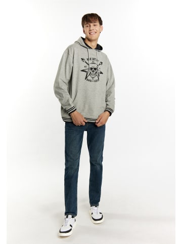 MO Herren Hoodie in Grau Melange