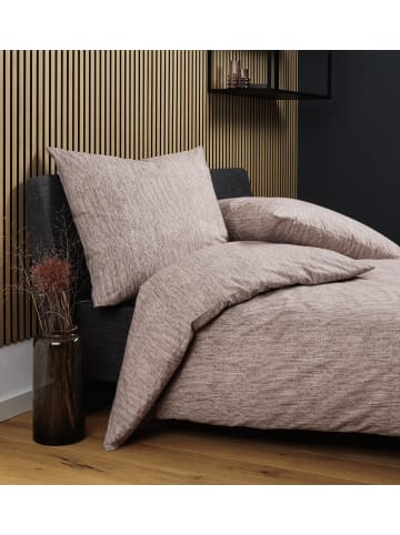 Janine Baumwoll Bettwäsche Cortina in kupfer mocha