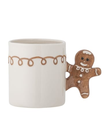 Bloomingville Ginnie Becher aus Steingut aus Weihnachten in braun