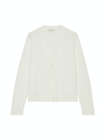 Marc O'Polo Cardigan, longsleeve, v-neck in Weiß