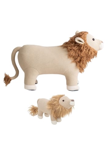 Crochetts 2er-Set Löwe in Braun – (B)84 x (H)57 x (T)32 cm