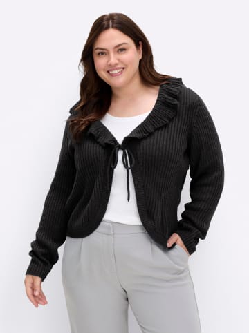 sheego by Joe Browns Strickjacke in schwarz