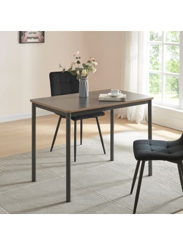 en.casa Esstisch Lindesberg in Grau (B)100cm (T)60cm