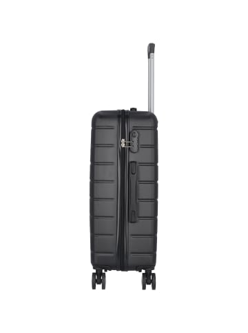 Nowi Bergamo 4 Rollen Trolley 65 cm in schwarz