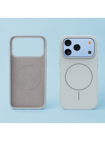 COFI 1453 TFO Silicone Thin Mag kompatibel mit Apple iPhone 18 Pro Max in Silber