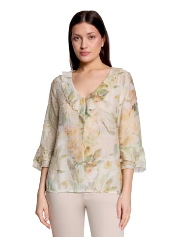 CARTOON Rüschenbluse mit 3/4 Arm in Cream/Apricot