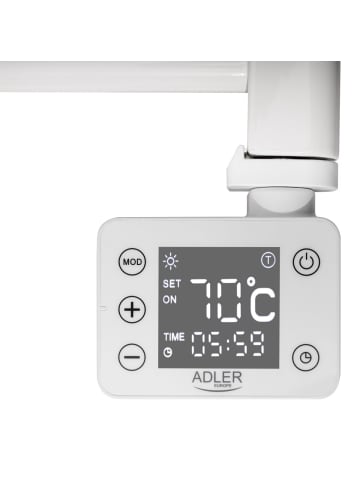 Adler Europe Adler AD 7823 Badheizkörper 400 W mit LED-Display, IP24 - Weiß in Weiß