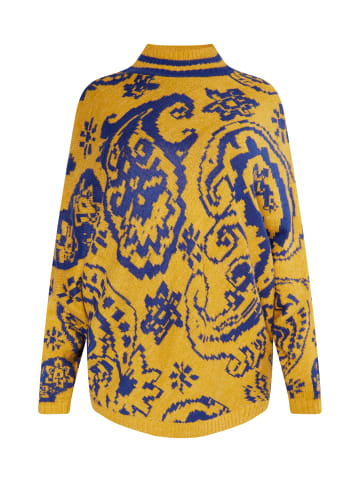 VIRITA Women Poncho-Pullover in Curry