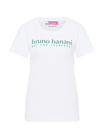 Bruno Banani T-Shirt Avery in Weiß / Grün