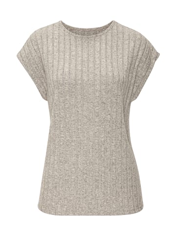 Vivance by Lascana Kurzarmshirt in grau meliert