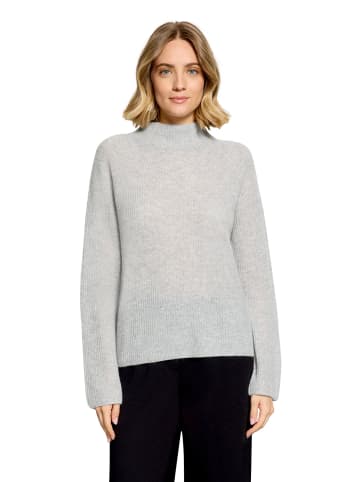 Betty Barclay Kaschmir-Pullover mit Kragen in Light Silver Melange