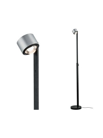 paulmann LED Stehlampe Aldan 15,5W dimmbar in Schwarz/Alu gebürstet