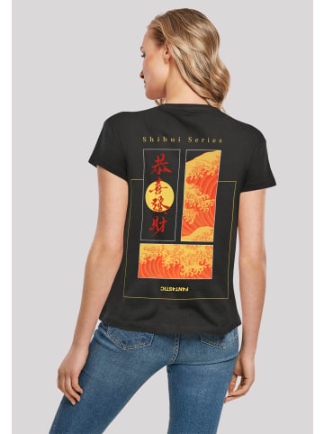 F4NT4STIC Ladies Box Tee Shibui Series Japan Streetstyle in schwarz